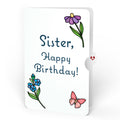 Garden Glow Birthday Suncatcher Bouquet and Sentiment Set for Sister