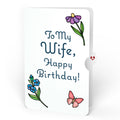 Garden Glow Birthday Suncatcher Bouquet and Sentiment Set for Wife
