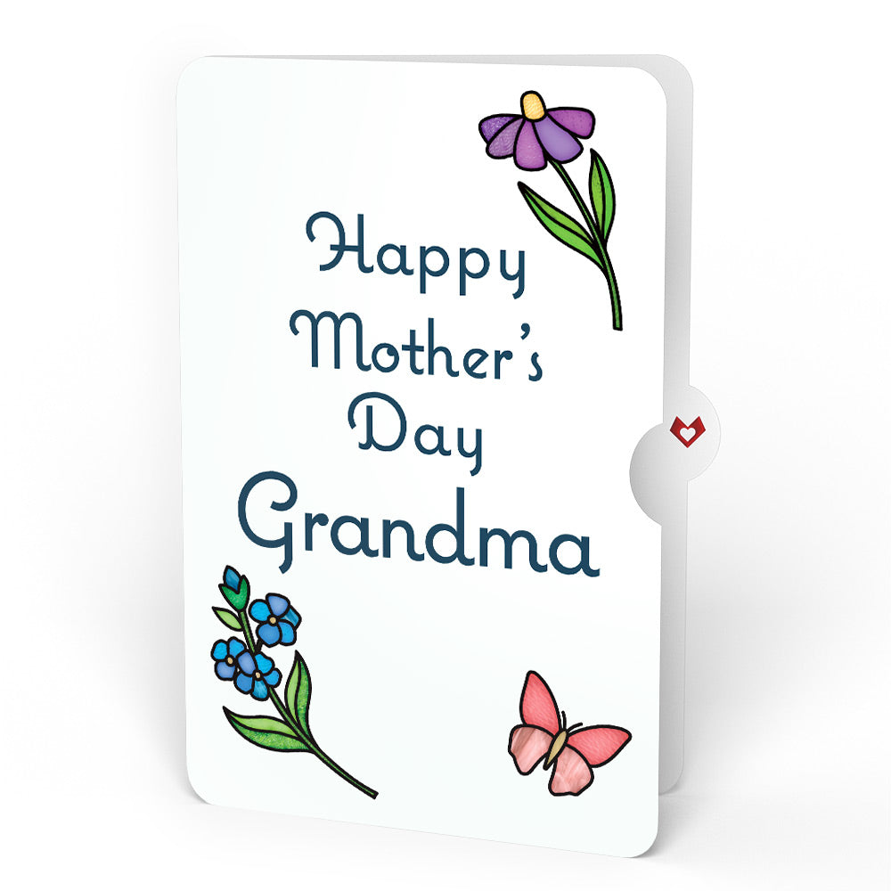 Garden Glow Mother’s Day Suncatcher Bouquet and Sentiment Set for Grandmother