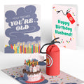 Holy Smokes You're Old Birthday Pop-Up Card and Sentiment Set for Husband