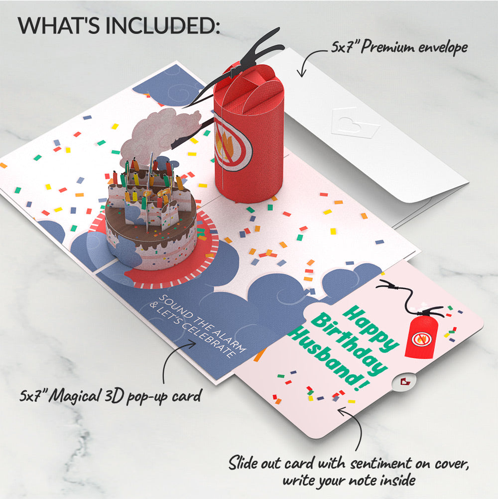 Holy Smokes You're Old Birthday Pop-Up Card and Sentiment Set for Husband
