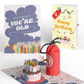 Holy Smokes You're Old Birthday Pop-Up Card and Fire Extinguisher Sentiment Set