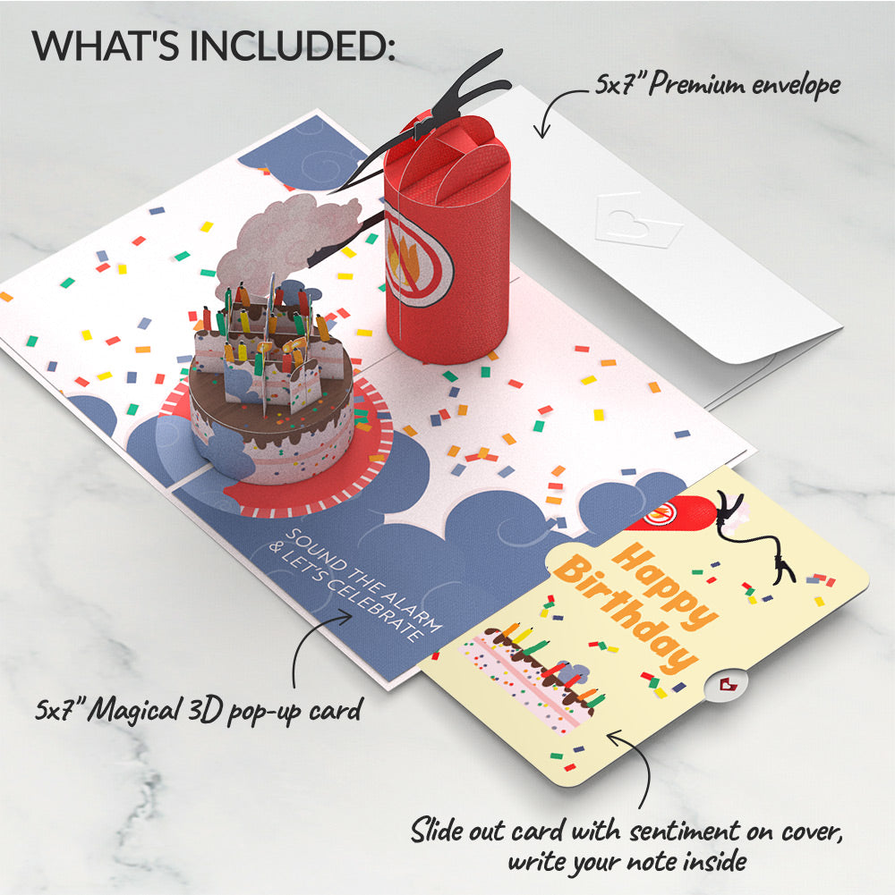 Holy Smokes You're Old Birthday Pop-Up Card and Fire Extinguisher Sentiment Set