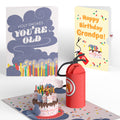 Holy Smokes You're Old Birthday Pop-Up Card and Sentiment Set for Grandfather