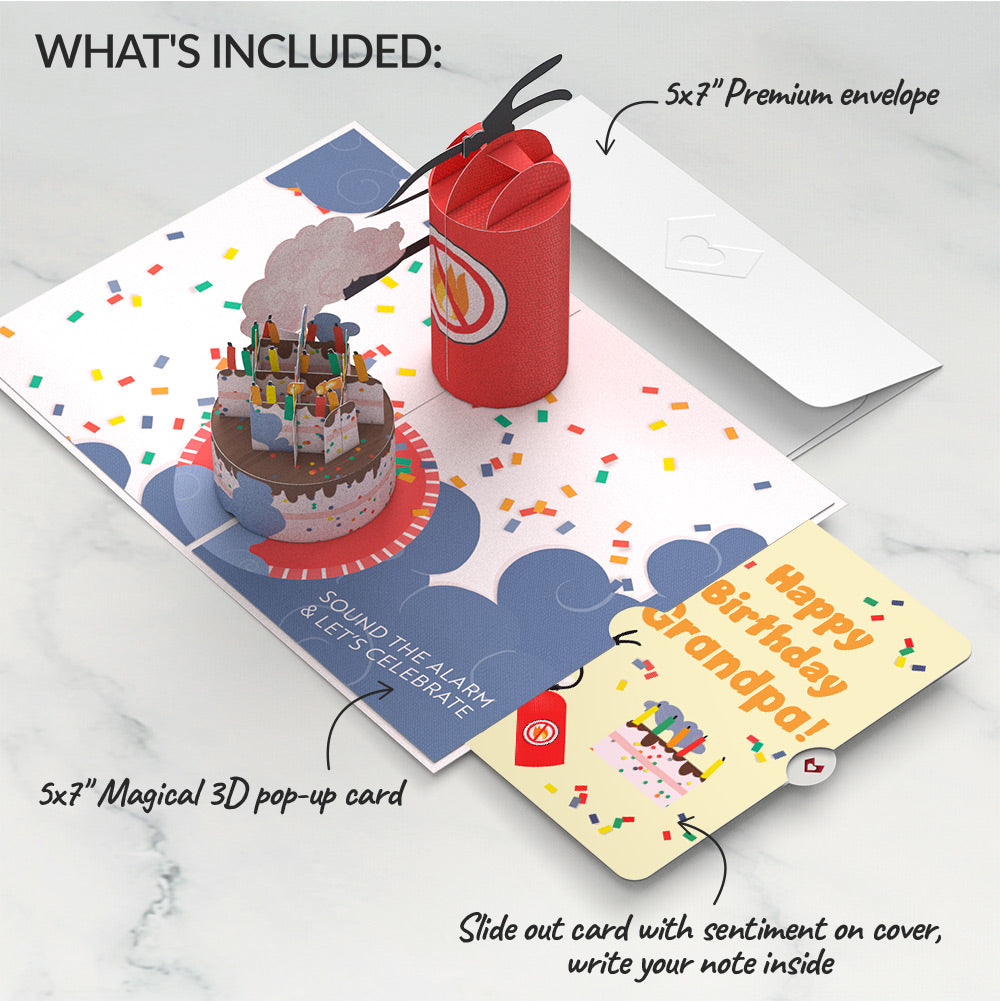 Holy Smokes You're Old Birthday Pop-Up Card and Sentiment Set for Grandfather