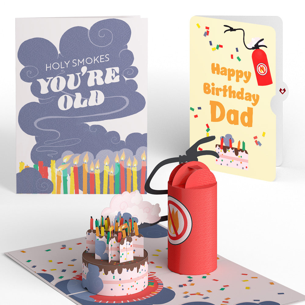 Holy Smokes You're Old Birthday Pop-Up Card and Sentiment Set for Dad