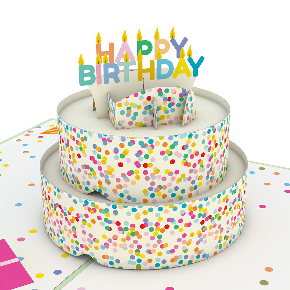 Sprinkles Birthday Cake Pop-Up Card and Sentiment Set for Mom
