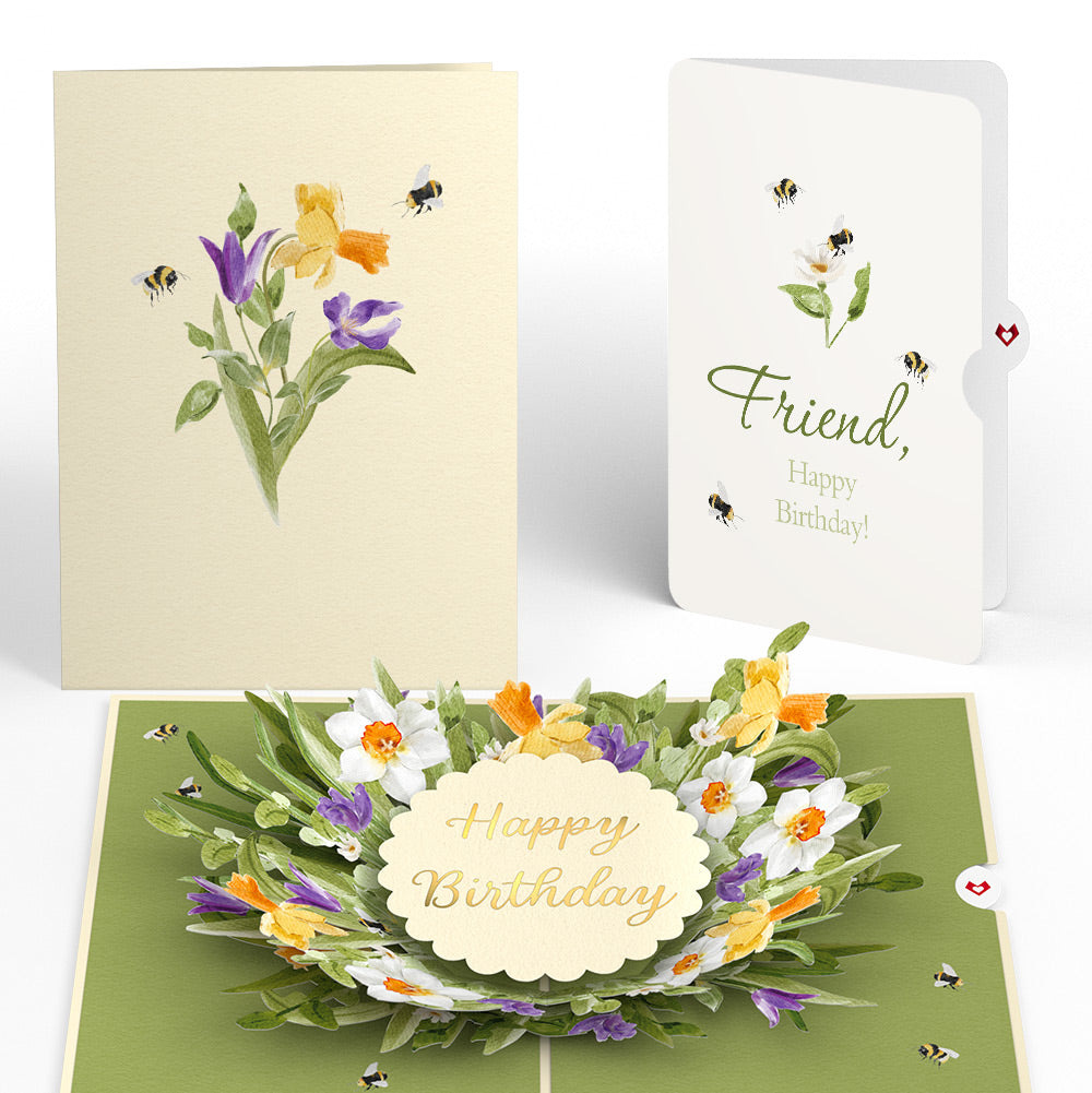 Birthday in Bloom Pop-Up Card and Sentiment Set for Friend