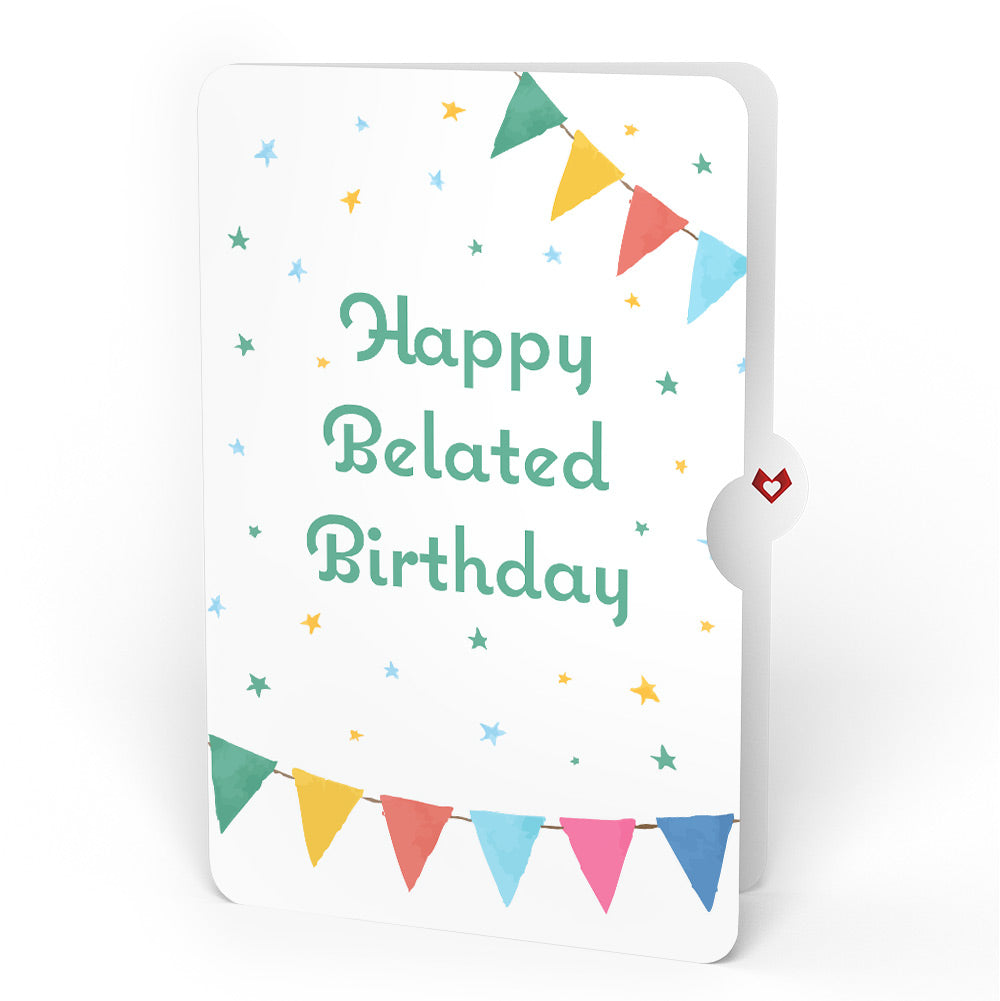 Let's Celebrate Belated Birthday Pop-Up Card and Sentiment Set