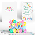 Let's Celebrate Birthday Pop-Up Card and Sentiment Set for Granddaughter