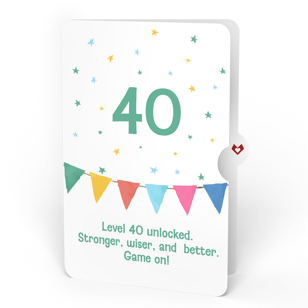 Let's Celebrate 40th Birthday Pop-Up Card and Sentiment Set