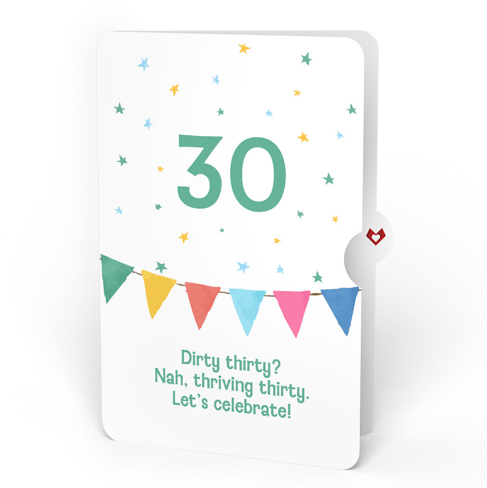 Let's Celebrate 30th Birthday Pop-Up Card and Sentiment Set
