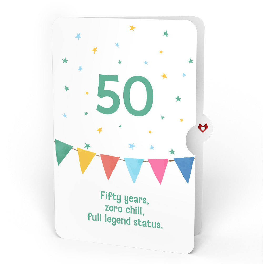 Let's Celebrate 50th Birthday Pop-Up Card and Sentiment Set