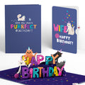 Happy Birthday Cats Pop-Up Card and Sentiment Set for Wife