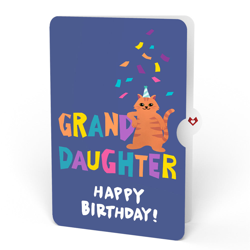 Happy Birthday Cats Pop-Up Card and Sentiment Set for Granddaughter