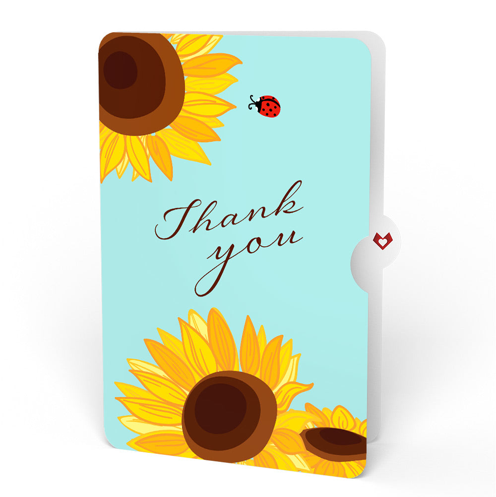 Sunflower Bloom Thank You Pop-Up Card and Sentiment Set