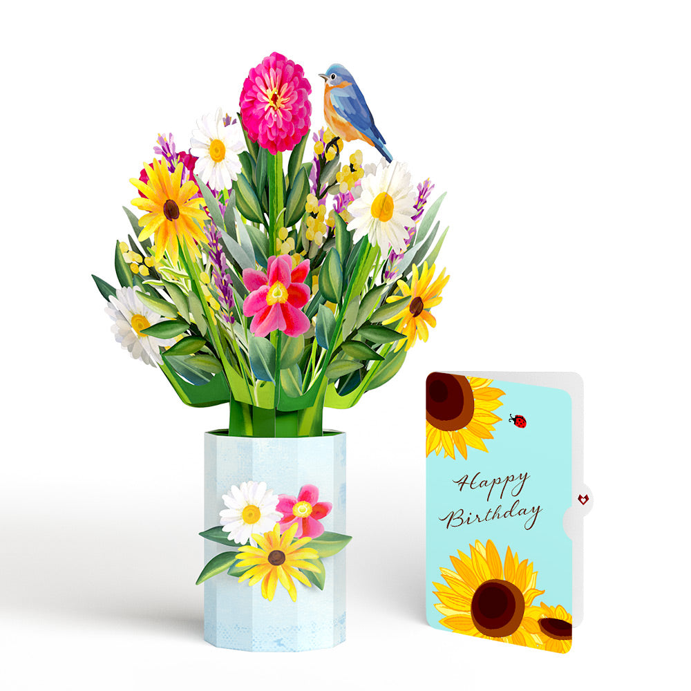 Black-Eyed Susan Birthday Bouquet and Sentiment Set