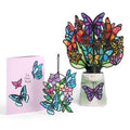 Joy Takes Flight Butterfly Suncatcher Card & Bouquet Bundle