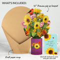 Golden Sunflower Mother’s Day Bouquet and Sentiment Set