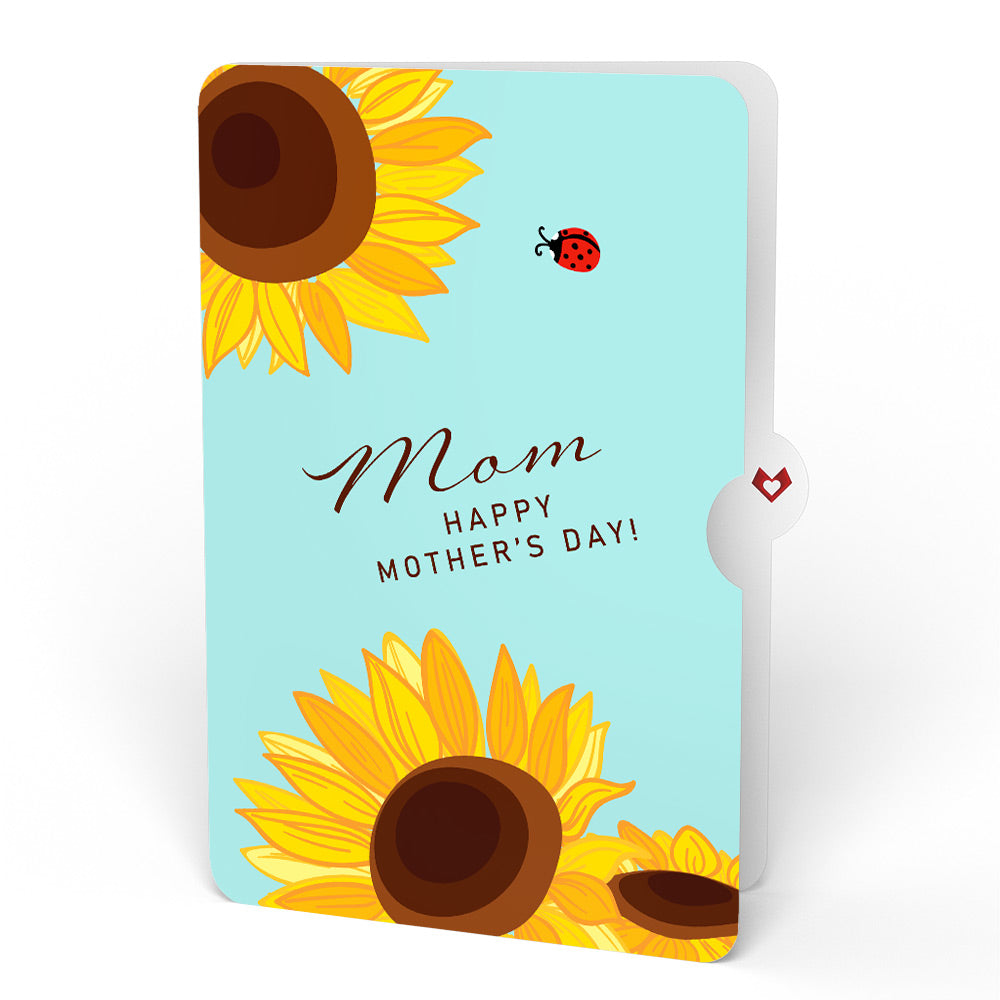 Golden Sunflower Mother’s Day Bouquet and Sentiment Set for Mom