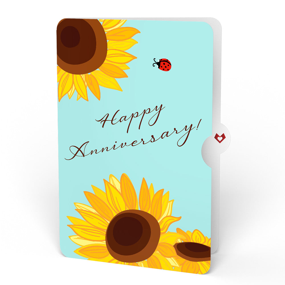 Black-Eyed Susan Anniversary Bouquet and Sentiment Set