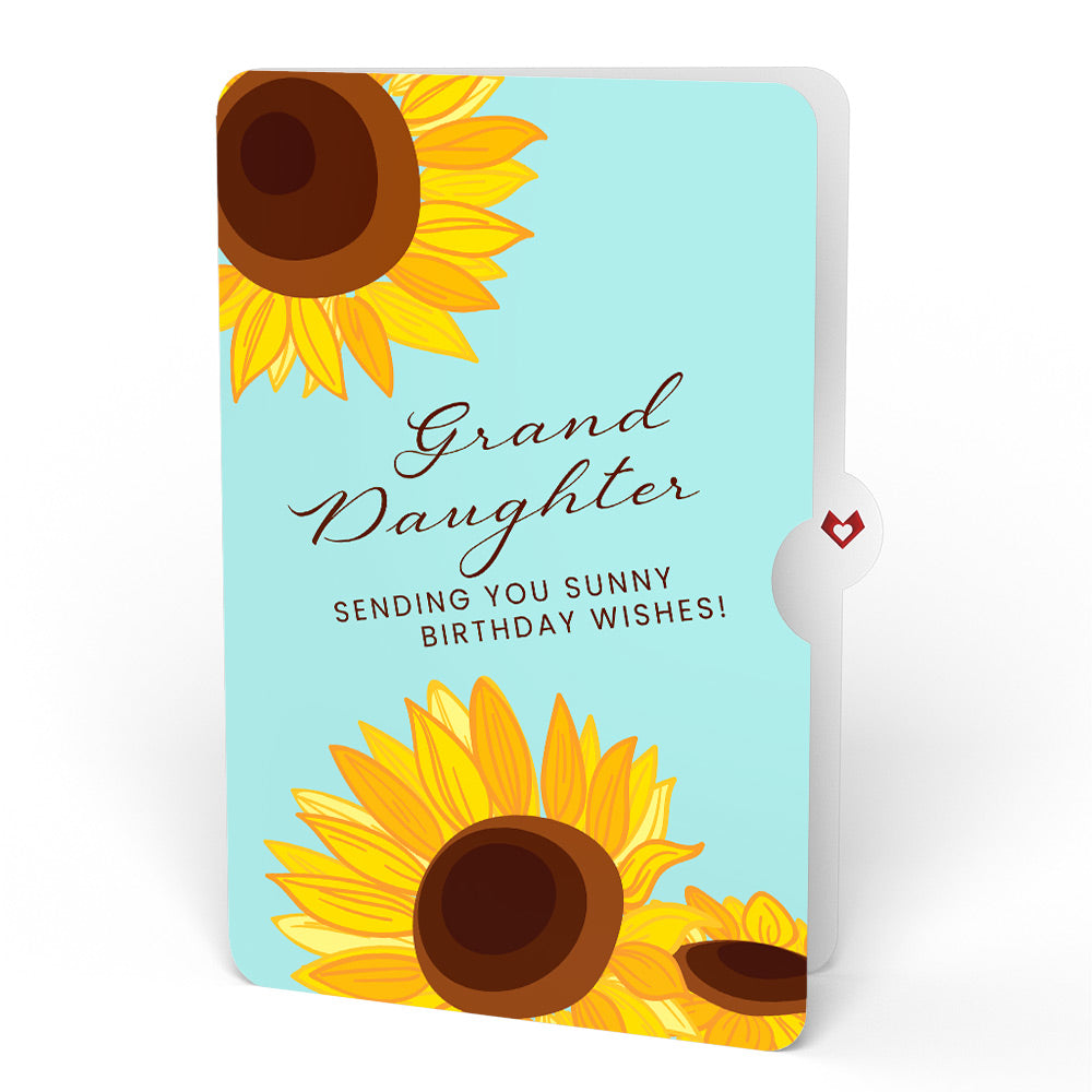 Black-Eyed Susan Birthday Bouquet and Sentiment Set for Granddaughter