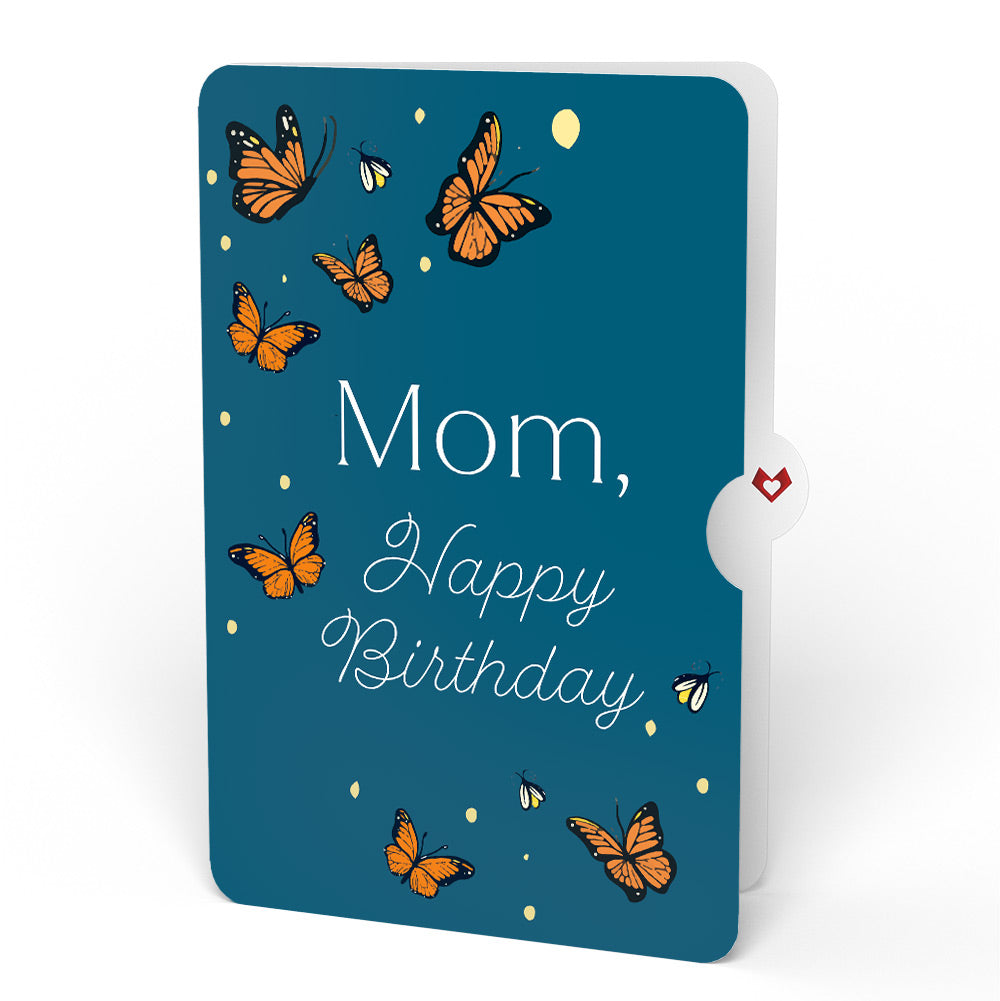 Thinking of You Butterfly Jar Birthday Light-Up Pop-Up Card and Sentiment Set for Mom