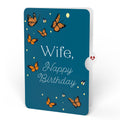 Thinking of You Butterfly Jar Birthday Light-Up Pop-Up Card and Sentiment Set for Wife