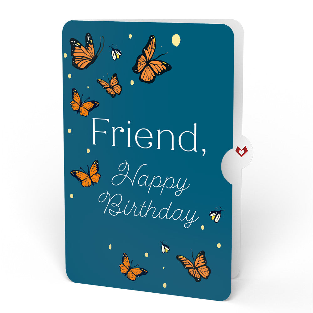 Thinking of You Butterfly Jar Birthday Light-Up Pop-Up Card and Sentiment Set for Friend