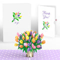 Tulips Thank You Pop-Up Card and Sentiment Set