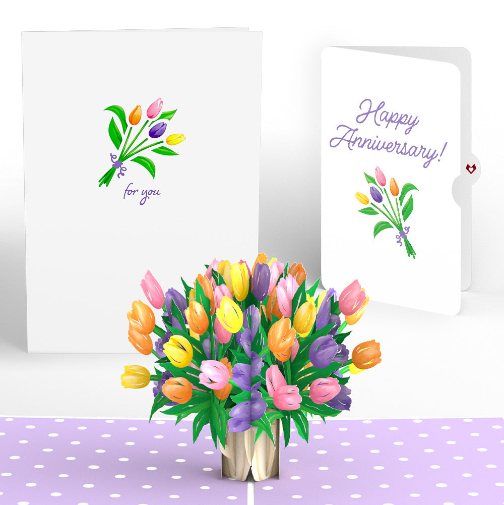 Tulips Anniversary Pop-Up Card and Sentiment Set