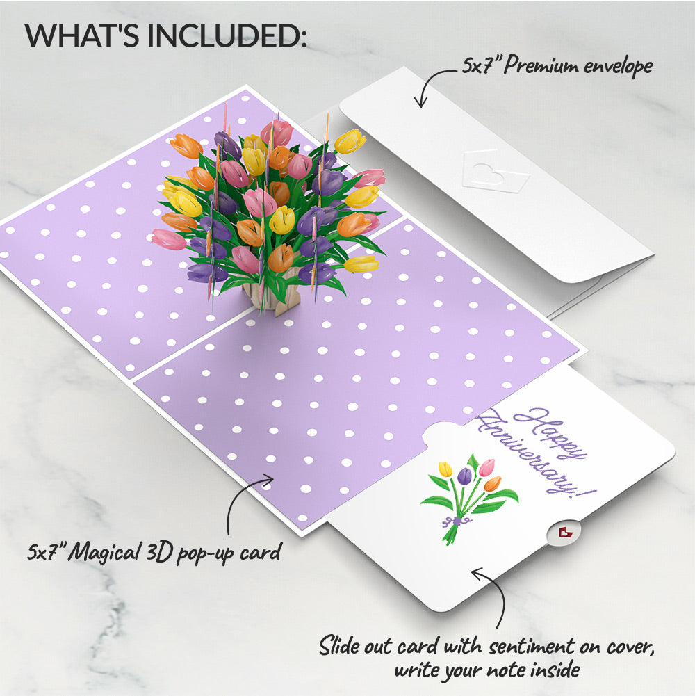Tulips Anniversary Pop-Up Card and Sentiment Set