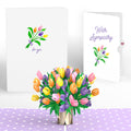 Tulips Sympathy Pop-Up Card and Sentiment Set