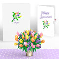 Tulips Retirement Pop-Up Card and Sentiment Set
