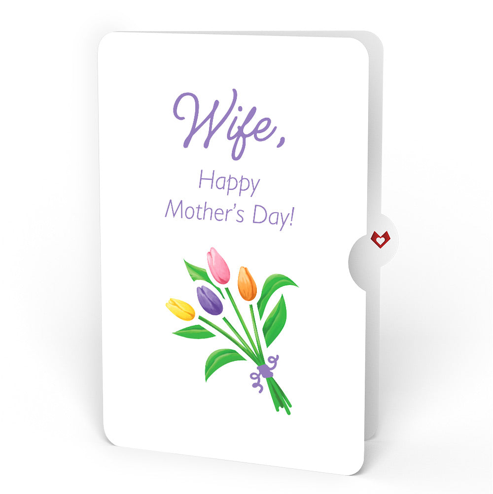 Tulips Mother’s Day Pop-Up Card and Sentiment Set for Wife