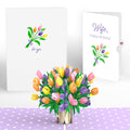 Tulips Birthday Pop-Up Card and Sentiment Set for Wife