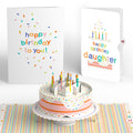 Happy Birthday to You! Confetti Cake Pop-Up Card and Sentiment Set for Daughter