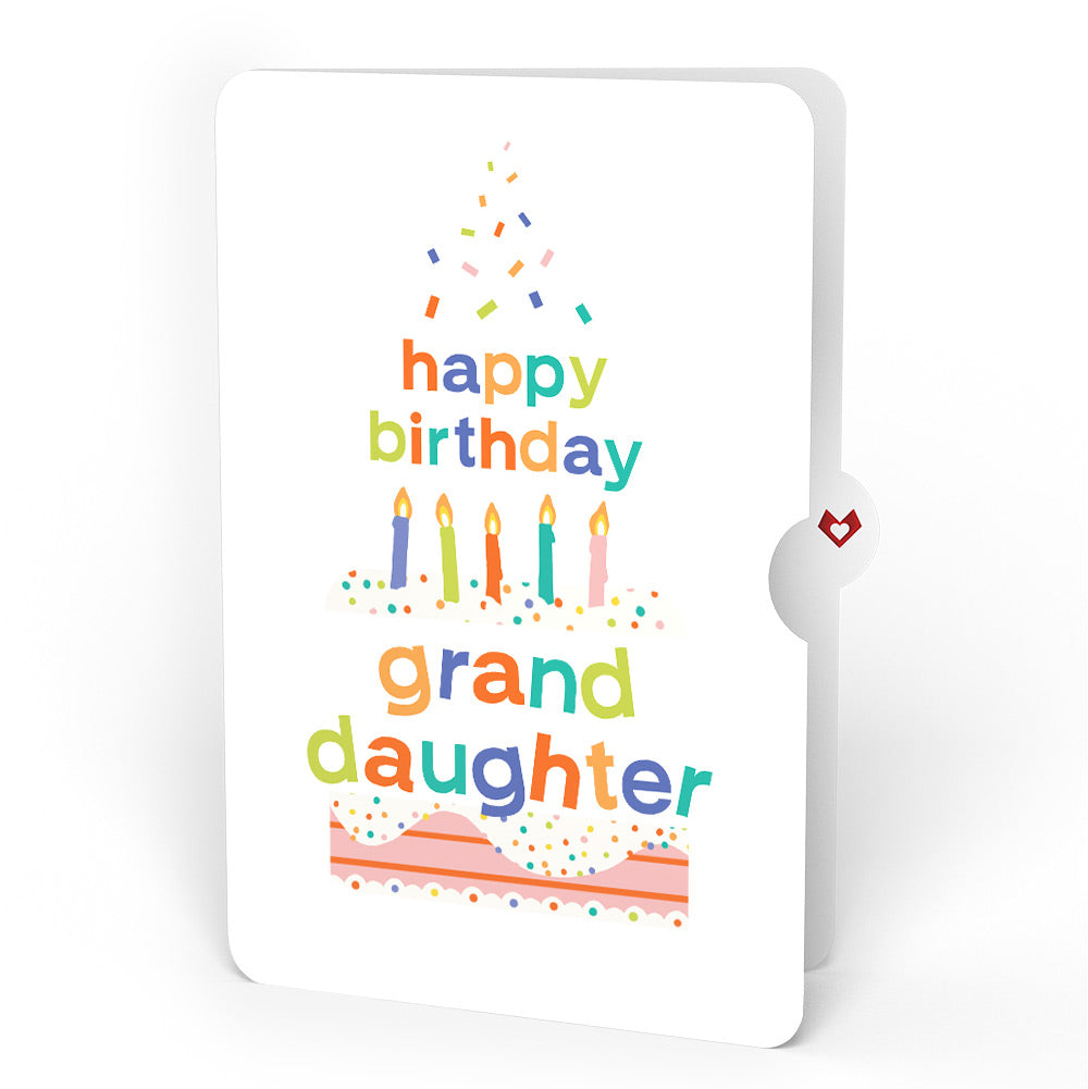 Happy Birthday to You! Confetti Cake Pop-Up Card and Sentiment Set for Granddaughter
