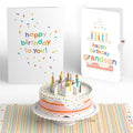 Happy Birthday to You! Confetti Cake Pop-Up Card and Sentiment Set for Grandson