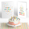 Happy Birthday to You! Confetti Cake Pop-Up Card and Sentiment Set for Best Friend