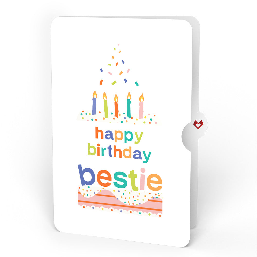 Happy Birthday to You! Confetti Cake Pop-Up Card and Sentiment Set for Best Friend