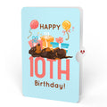 Happy 10th Birthday Dogs Pop-Up Card and Sentiment Set