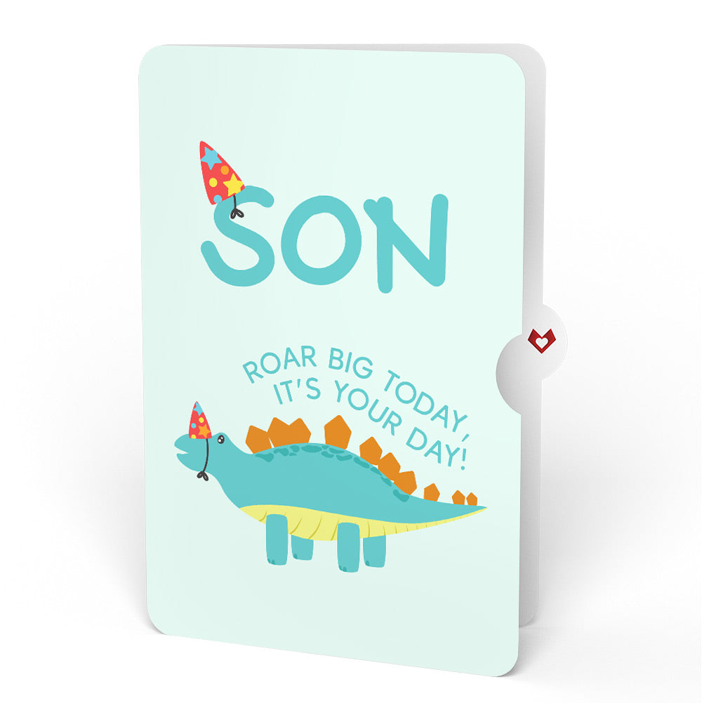 Birthday Dinosaurs Pop-Up Card and Sentiment Set for Son