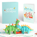 10th Birthday Dinosaurs Pop-Up Card and Sentiment Set