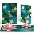 Koi Fish and Lotus Pond Anniversary Pop-Up Card and Sentiment Set