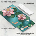Koi Fish and Lotus Pond Retirement Pop-Up Card and Sentiment Set
