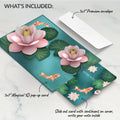 Koi Fish and Lotus Pond Thank You Pop-Up Card and Sentiment Set