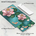 Koi Fish and Lotus Pond 1st Anniversary Pop-Up Card and Sentiment Set