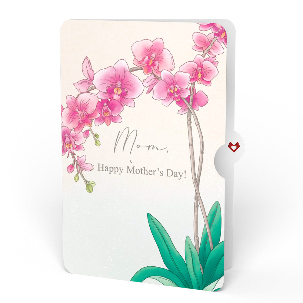 Mother’s Day Orchid Pop-Up Card and Sentiment Set for Mom