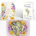 The Lord Bless You Floral Cross Easter Pop-Up Card and Sentiment Set for Kid